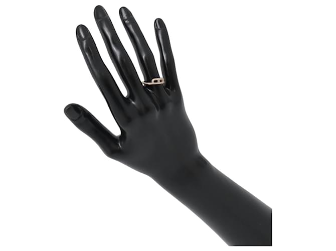 Anello Link d'Hermès Diamond Band Ring D'oro - vista 4