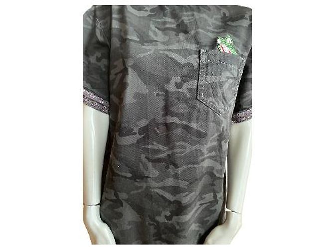 Marc Jacobs Camouflage Tunika-Kleid Schwarz - Größe XS Anthrazitgrau - Ansicht 2