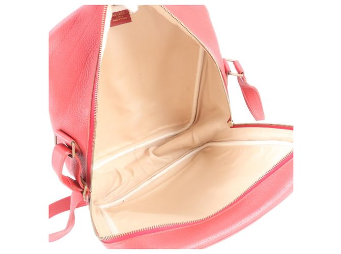 Hermès Borsa a Spalla Hermes Victoria Toile H Leather Rosso Beige - vista 7