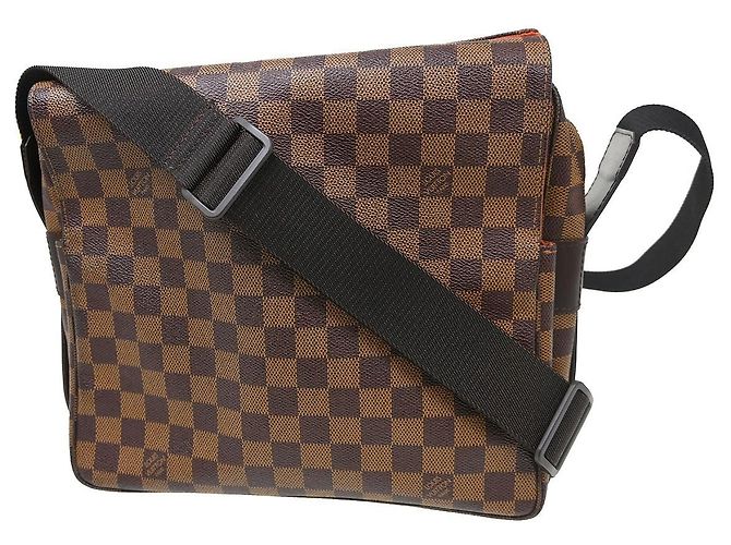 Borsa Louis Vuitton Naviglio Damier Marrone - vista 2