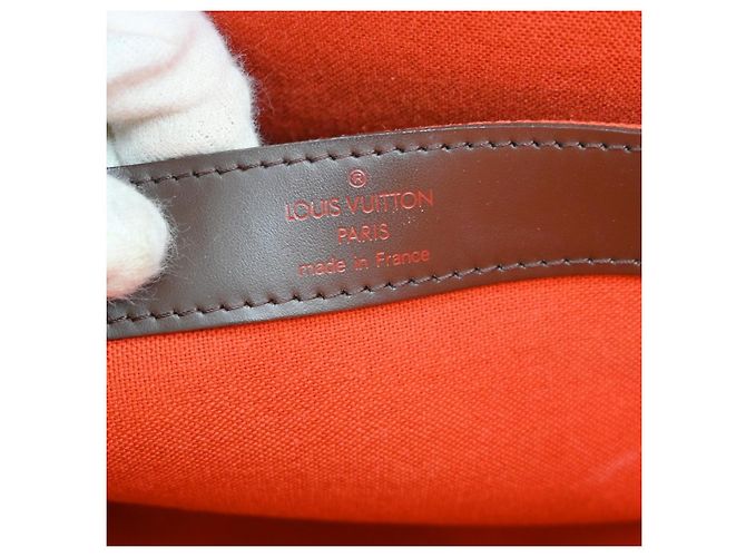 Borsa Louis Vuitton Naviglio Damier Marrone - vista 4
