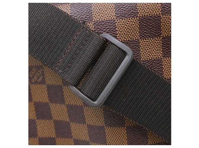 Borsa Louis Vuitton Naviglio Damier Marrone - vista 5