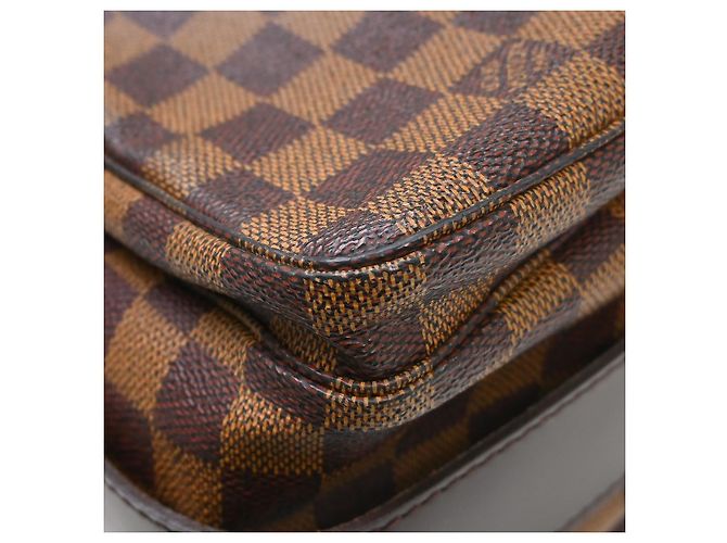 Borsa Louis Vuitton Naviglio Damier Marrone - vista 6