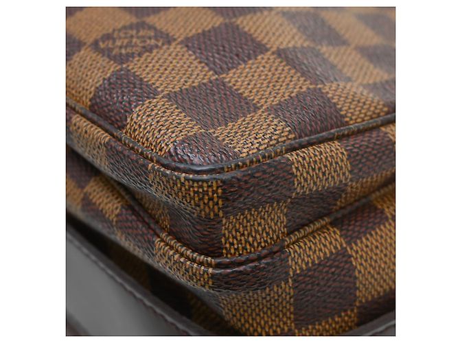 Borsa Louis Vuitton Naviglio Damier Marrone - vista 7