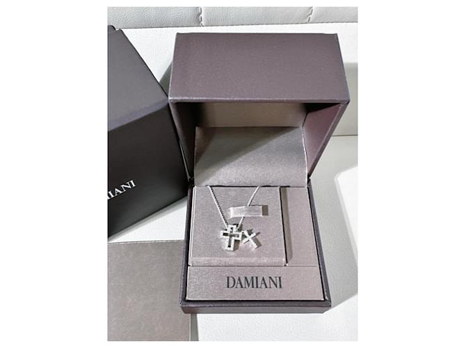 Collana Damiani Belle Époque in oro bianco 18K e diamanti Argento - vista 3