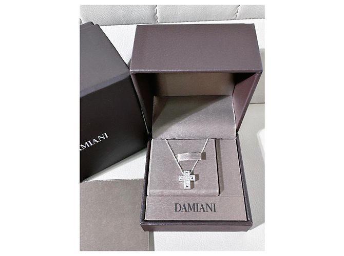 Collana Damiani Belle Époque in oro bianco 18K e diamanti Argento - vista 4