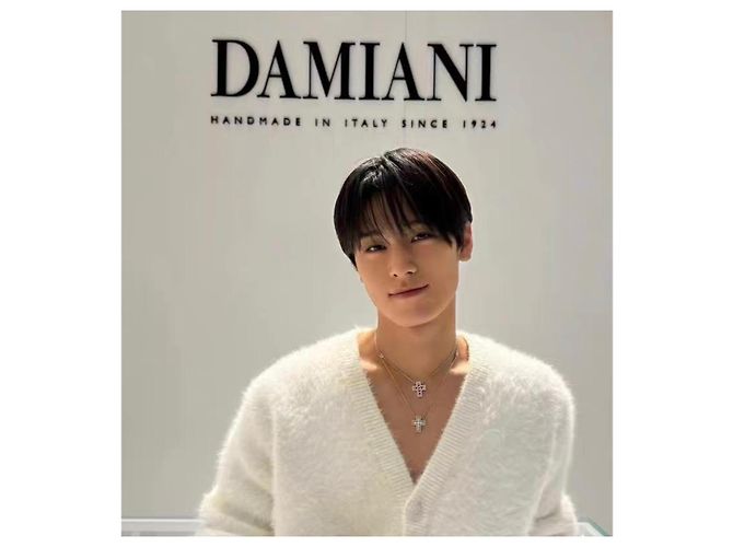 Collana Damiani Belle Époque in oro bianco 18K e diamanti Argento - vista 8