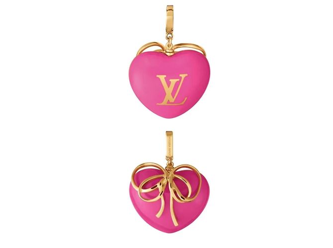 Louis Vuitton Collar Edición Limitada Valentine's Day Lazo Corazón Rosa - vista 7