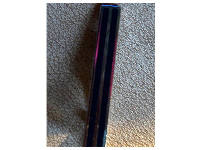 Autre Marque Fermi cravatta S.T. Dupont in argento e smalto blu Blu navy Silver hardware - vista 14