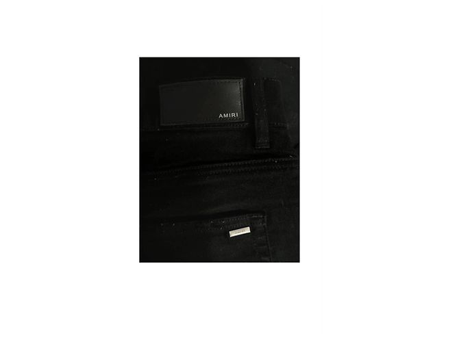 Jeans Amiri Neri con Dettagli Zip Nero - vista 11
