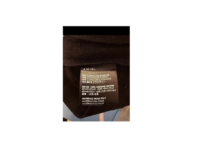 Jeans Amiri Neri con Dettagli Zip Nero - vista 13