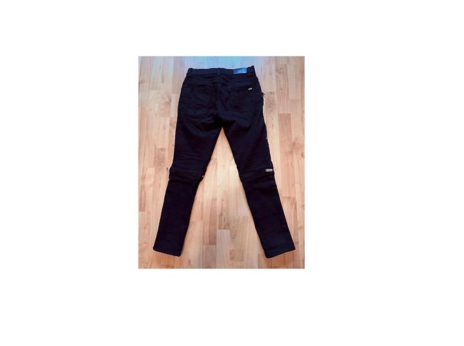 Jeans Amiri Neri con Dettagli Zip Nero - vista 3
