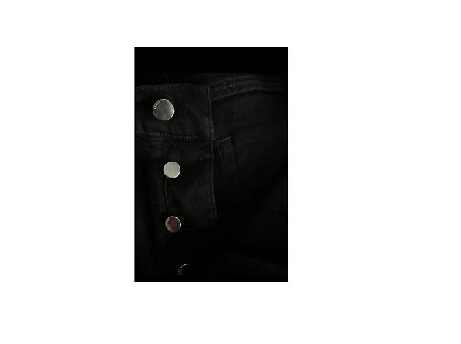 Jeans Amiri Neri con Dettagli Zip Nero - vista 5