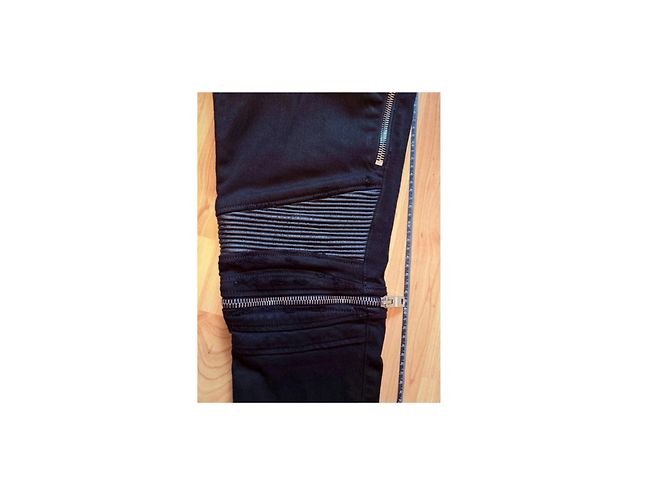 Jeans Amiri Neri con Dettagli Zip Nero - vista 8