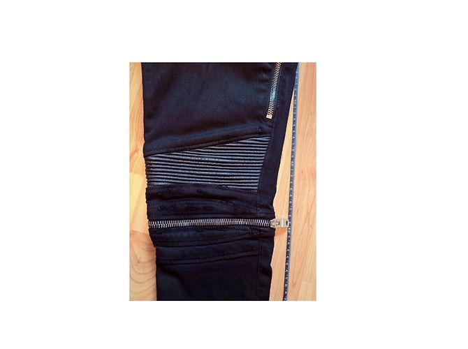 Jeans Amiri Neri con Dettagli Zip Nero - vista 9