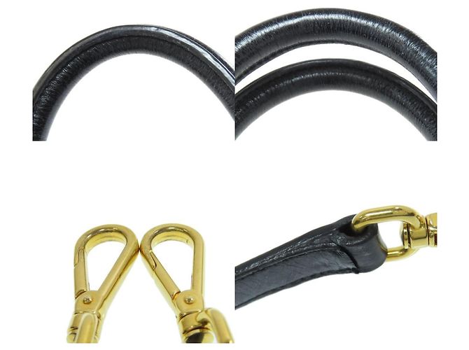 Bolso de mano de piel de becerro con lazo Miu Miu Negro - vista 9