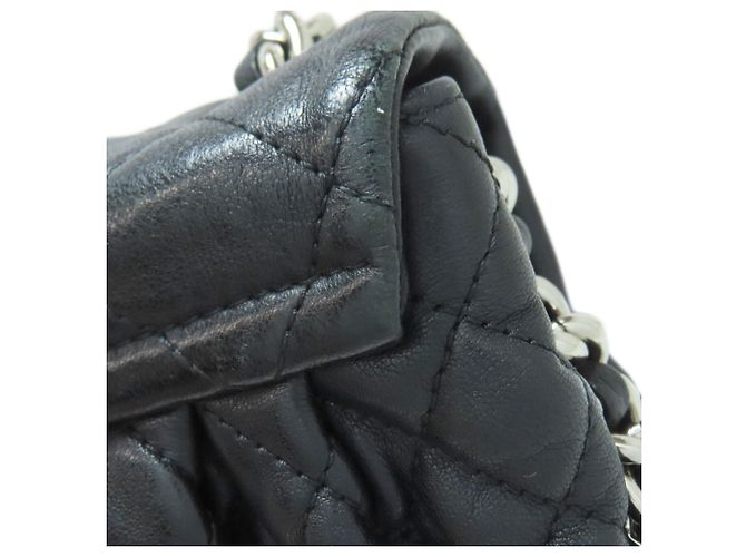 Borsa a tracolla con catena in pelle di vitello nera Chanel Nero - vista 13