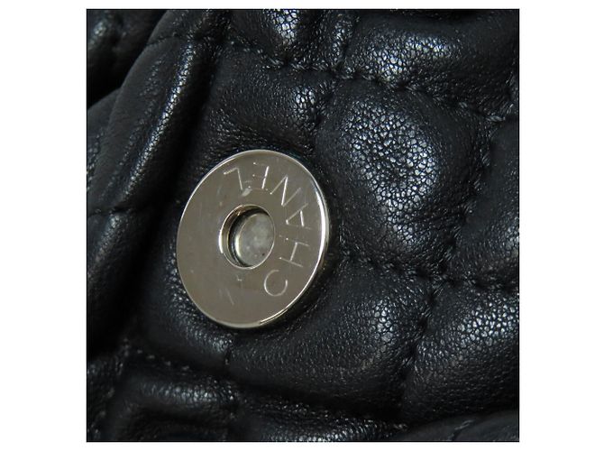 Borsa a tracolla con catena in pelle di vitello nera Chanel Nero - vista 15