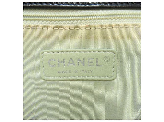 Borsa a tracolla con catena in pelle di vitello nera Chanel Nero - vista 6