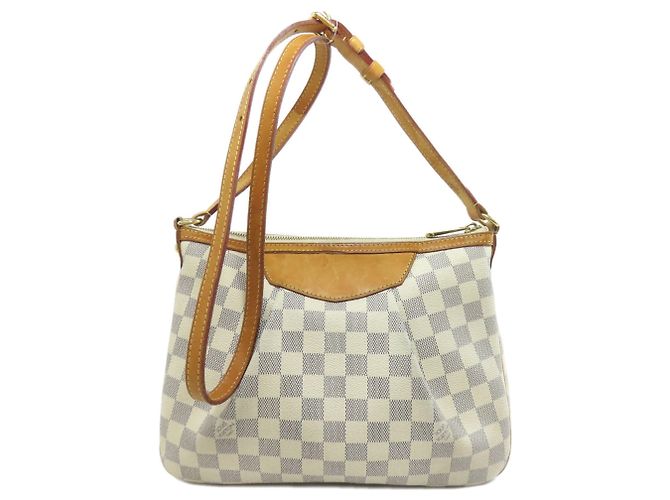 Borsa a Spalla Louis Vuitton N41113 Syracuse PM Blu Damier ebene - vista 2