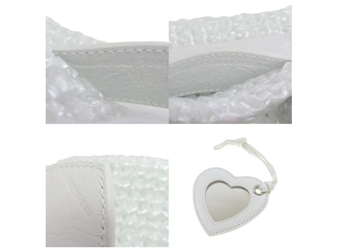 Borsa Balenciaga Le Cagoule Panier Bianco - vista 6