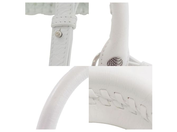 Borsa Balenciaga Le Cagoule Panier Bianco - vista 8