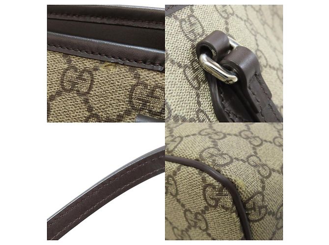 Borsa Tote GG Supreme 406408 da Donna Gucci Marrone - vista 8