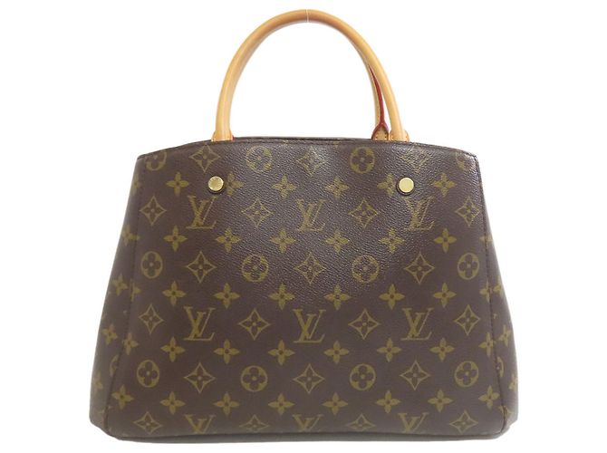 Borsa Louis Vuitton Montaigne MM Monogramma - vista 2