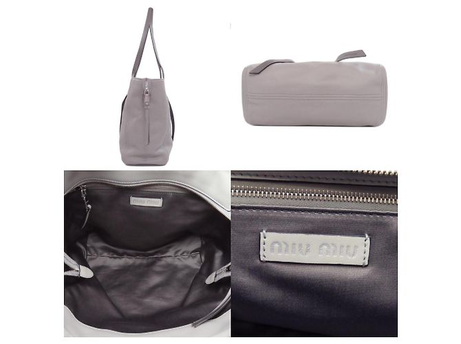 Borsa Tote in pelle Miu Miu da donna Marrone - vista 2