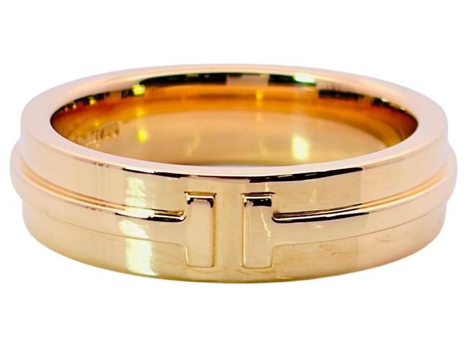 Anello T Wide di Tiffany & Co. in oro giallo 18K - vista 2