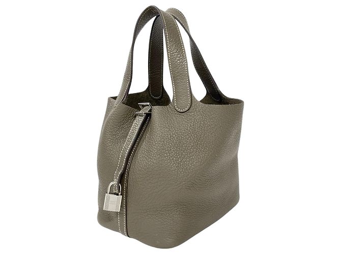 Hermès Hermes Picotin Lock PM Handtasche Braun Taupe - Ansicht 2