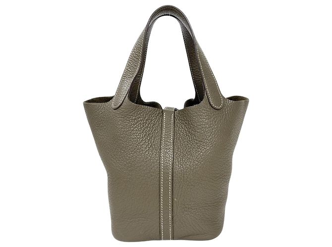 Hermès Hermes Picotin Lock PM Handtasche Braun Taupe - Ansicht 3
