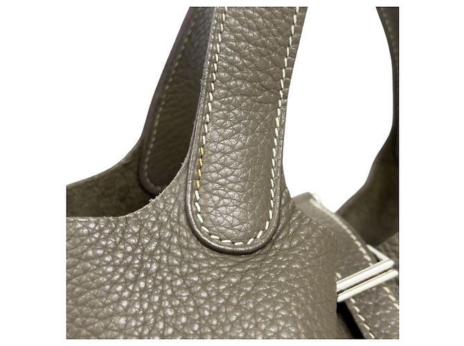 Hermès Hermes Picotin Lock PM Handtasche Braun Taupe - Ansicht 8