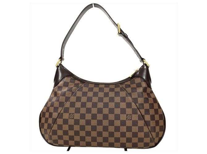 Borsa a Spalla Louis Vuitton Thames GM Marrone Damier ebene - vista 3