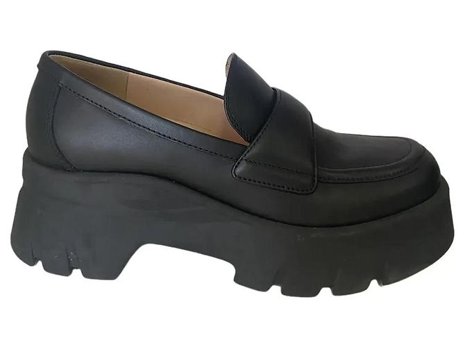 Mocassini platform Gianvito Rossi in pelle nera Nero - vista 2