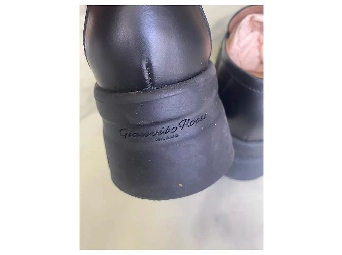 Mocassini platform Gianvito Rossi in pelle nera Nero - vista 4