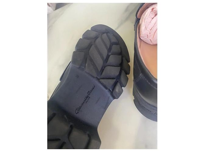 Mocassini platform Gianvito Rossi in pelle nera Nero - vista 5