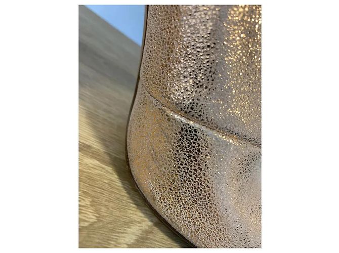 Gianvito Rossi Vamp Metallic Leder Stiefeletten - Ansicht 3