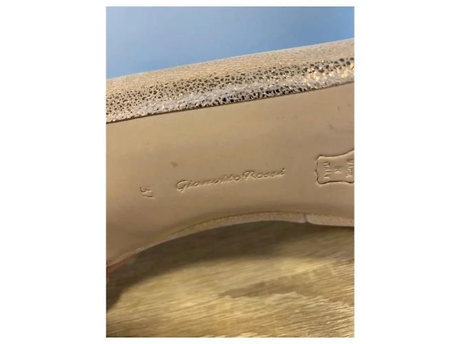 Gianvito Rossi Vamp Metallic Leder Stiefeletten - Ansicht 5