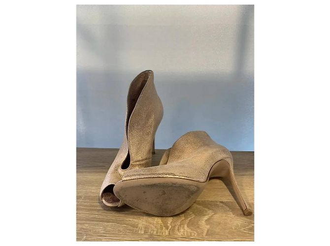Gianvito Rossi Vamp Metallic Leder Stiefeletten - Ansicht 6
