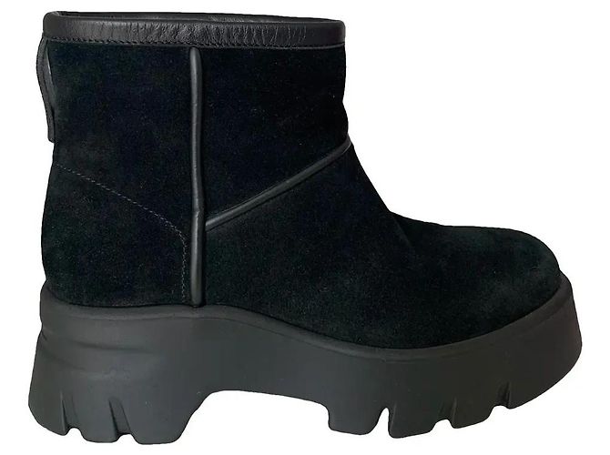 Gianvito Rossi Botines Stormy de Ante Negro - vista 2