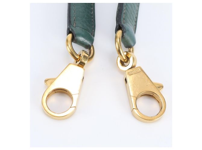 Hermès Tracolla in pelle Hermes Bolide Verde - vista 6