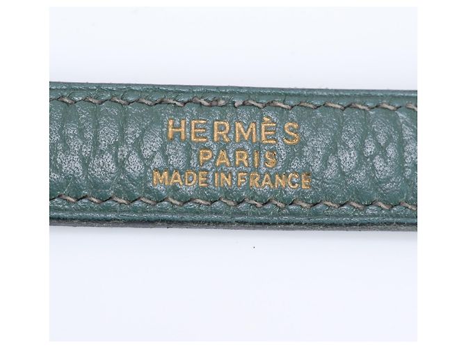 Hermès Tracolla in pelle Hermes Bolide Verde - vista 8