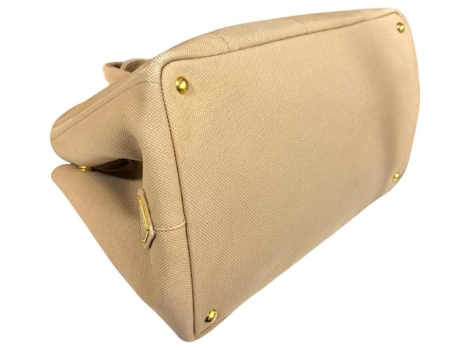 Borsa Tote Prada Canapa L Beige - vista 6