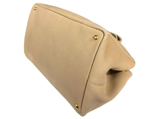Borsa Tote Prada Canapa L Beige - vista 7