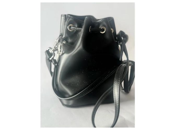 Fendi Mon Trésor Mini Borsa a Secchiello in Pelle Nero - vista 4