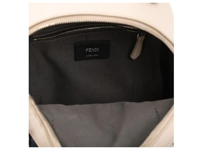 Fendi By The Way Floral Leder-Rucksack Mehrfarben Beige - Ansicht 3