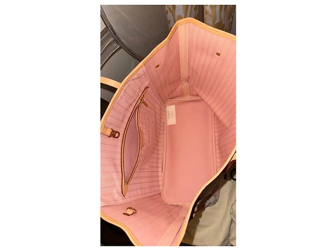 Tote Bag Louis Vuitton Monogram Graffiti Rose Rosa Beige - vista 7