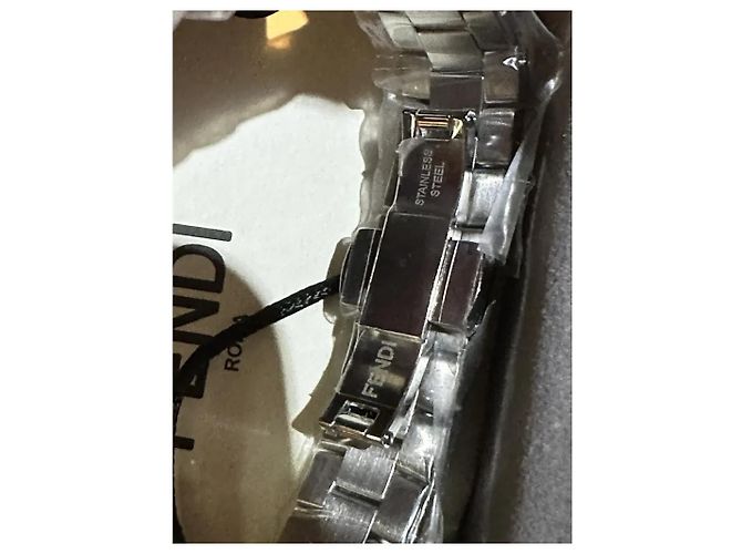 Fendi Armbanduhr mit Diamanten Silber Weiß - Ansicht 6