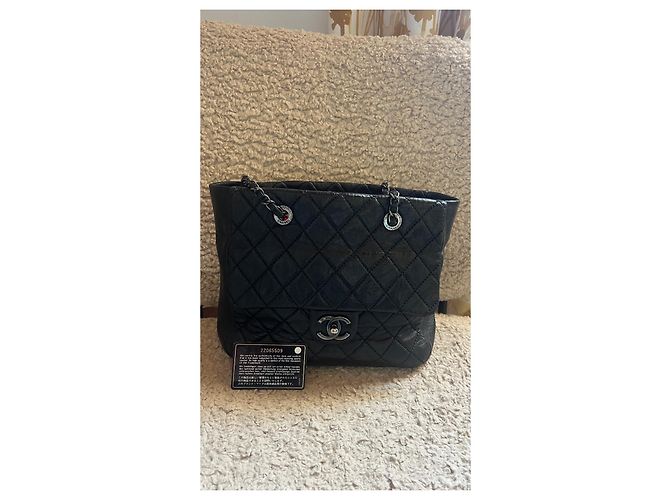 Borsa Chanel in pelle trapuntata nera Nero - vista 8